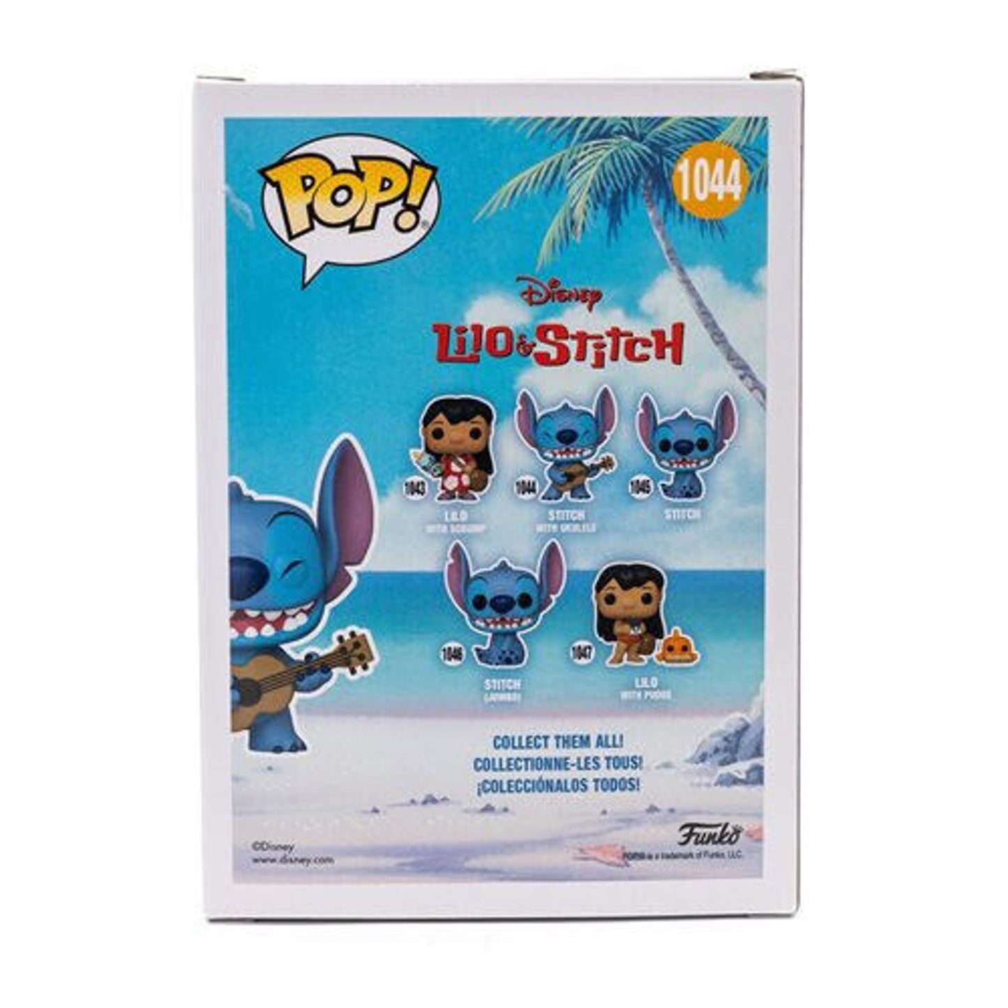 Lilo & Stitch Glitter Stitch Ukulele Funko Pop Vinyl Figure #1044 Disney New