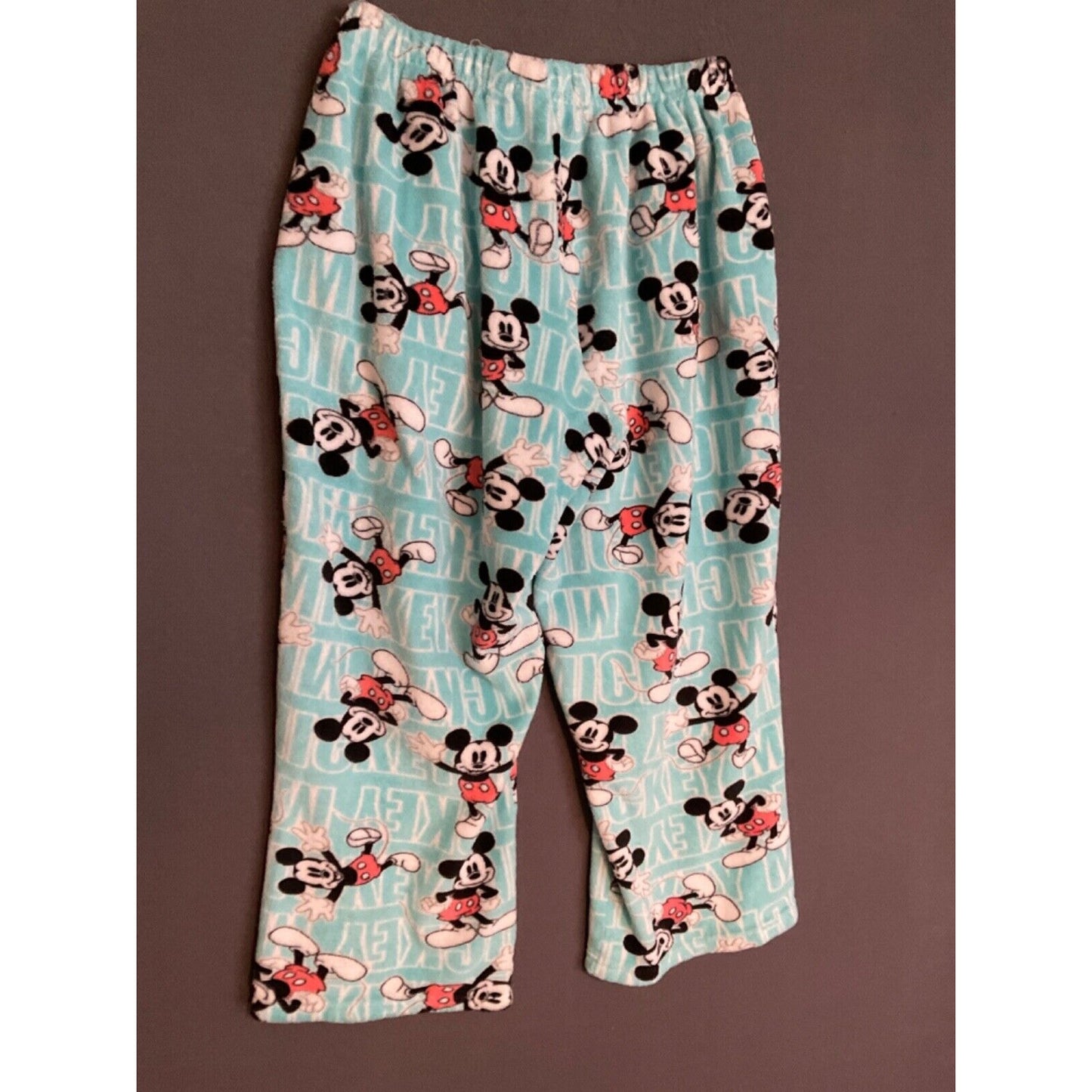 Disney Mickey Mouse Fleece Pajama Pants Women’s Size XL Blue Cozy Sleepwear