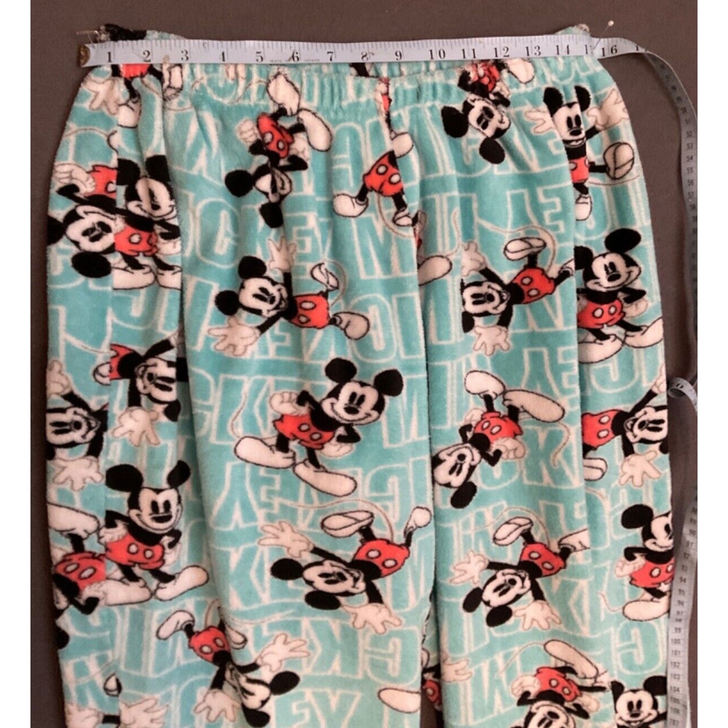 Disney Mickey Mouse Fleece Pajama Pants Women’s Size XL Blue Cozy Sleepwear