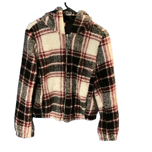 Women's New Look Supreme Hooded Winter Jacket Size Large - Stylish Faux Fur