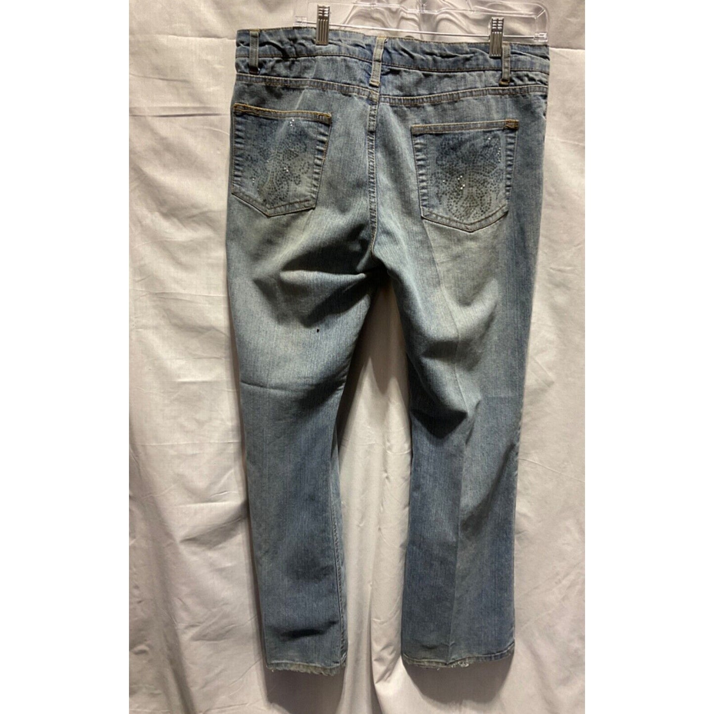 Zoey Beth Jeans Light Wash Size 13/14, 37x32, Pocket Design, Minor Wear