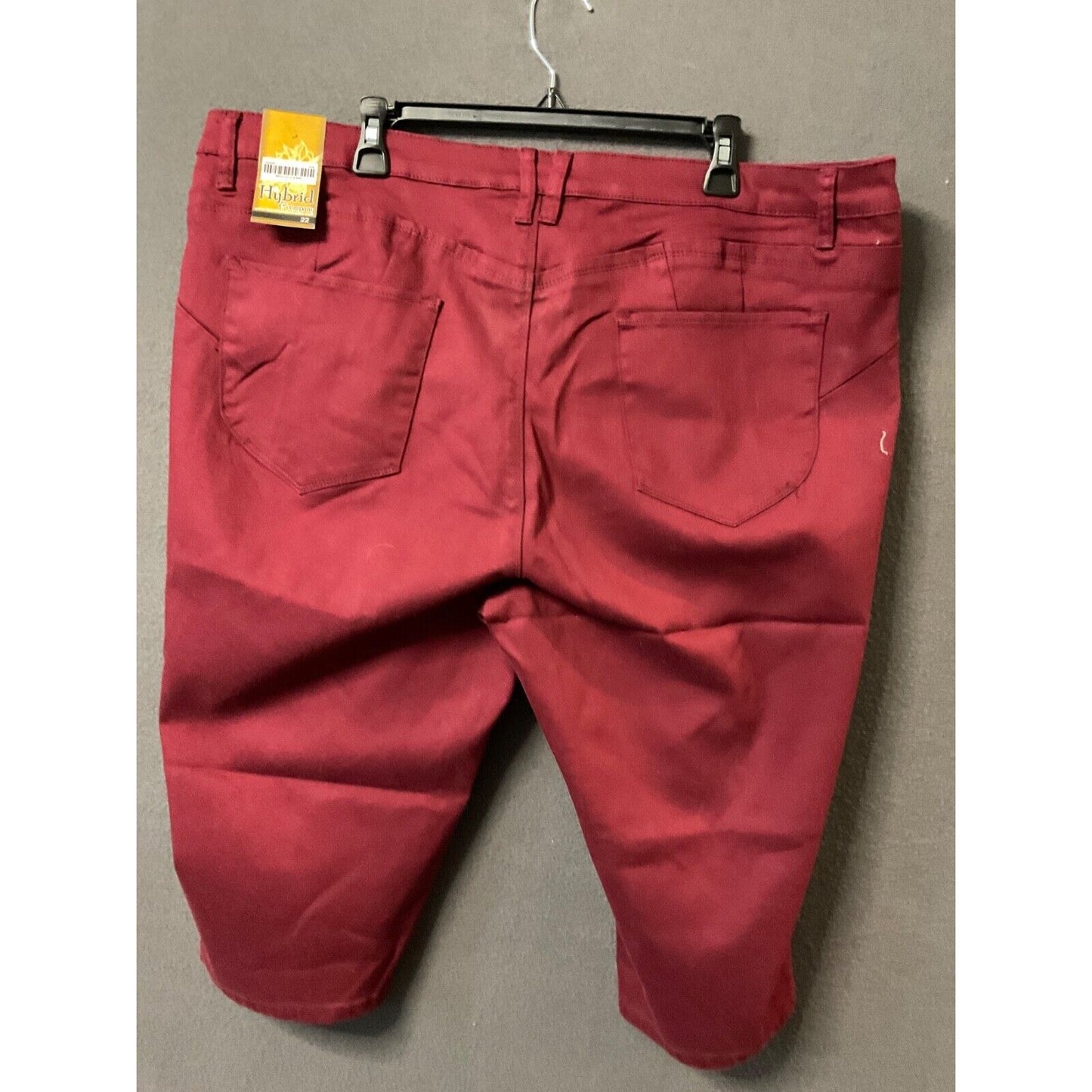 Hybrid & Company Women's Burgundy Skinny Jeans Size 22, Bum Lifter, Stretch NWT