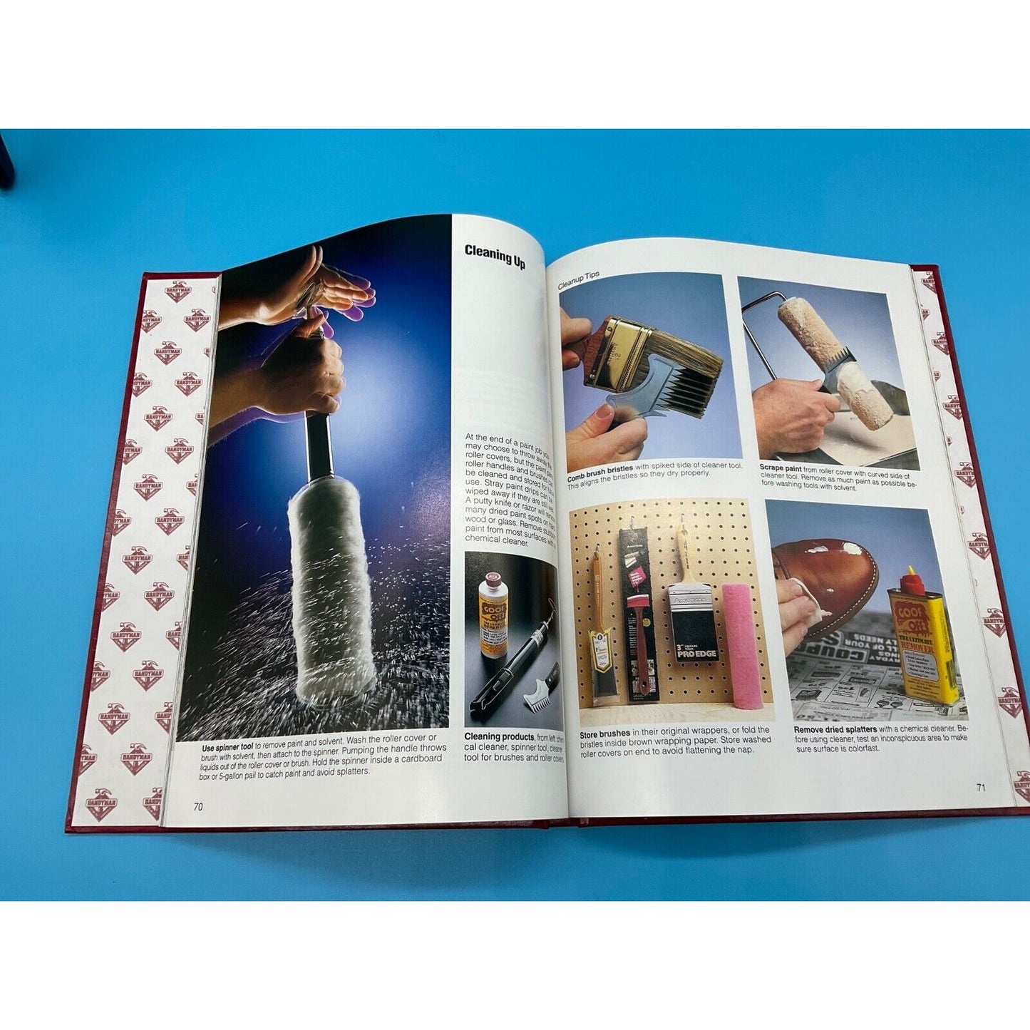 Painting & Wallpapering Techniques Hardcover Handyman Club America Red Book 1996