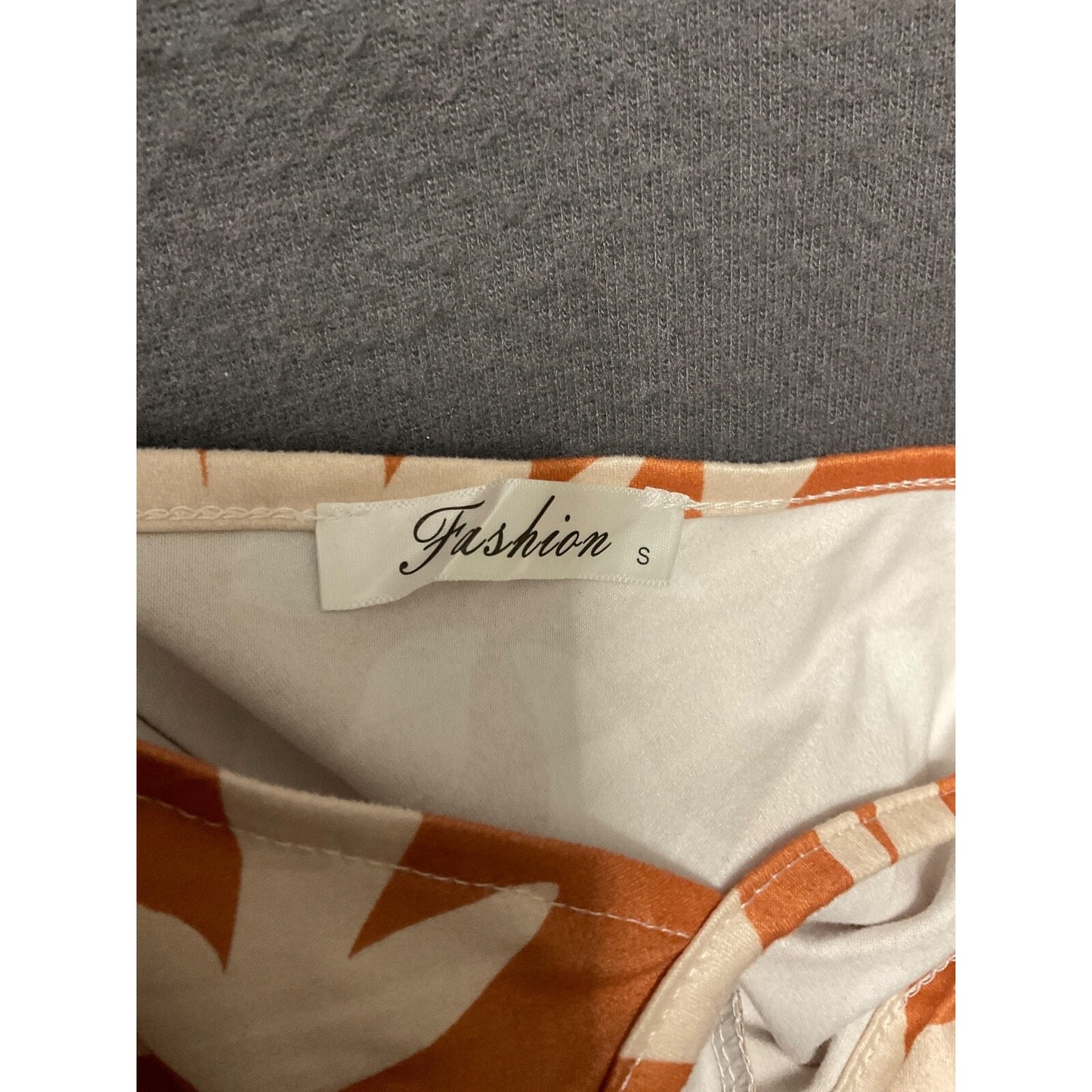 Womens Casual Dress S Boho Fairy Rust & White Adjustable Straps Pockets Fashion