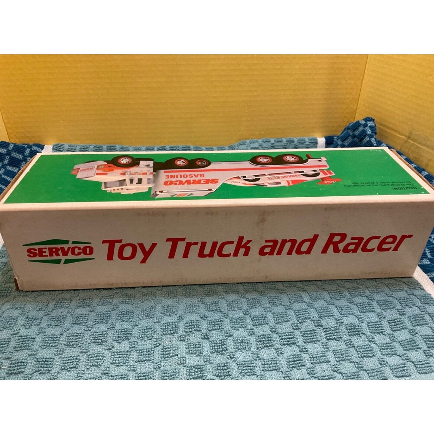 VTG 1987 Servco Gasoline Toy Truck Race Collectible NC with Box