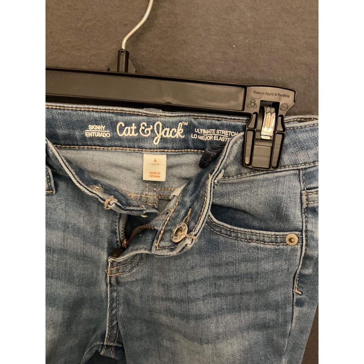 Cat & Jack Girls Size 6 Jeans Lot (2 Pairs) Ultimate Stretch Skinny Fit