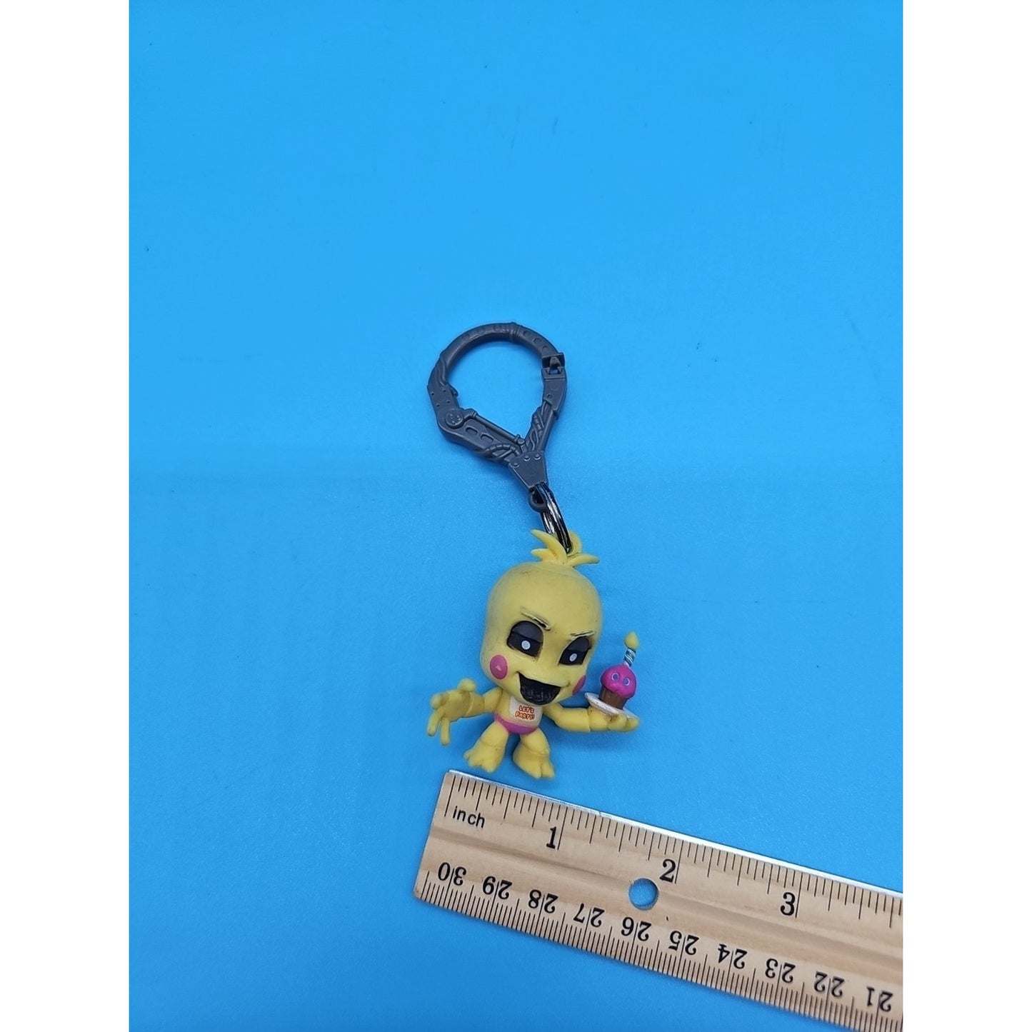FNAF Toy Chica Keychain Clip Figure 2015 Five Nights at Freddy’s Backpack Hanger