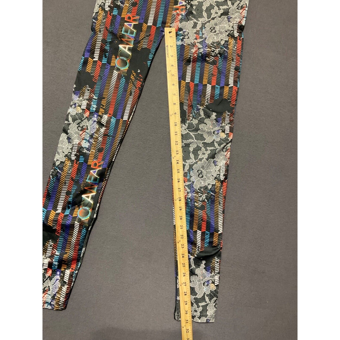 Rocawear Women’s Printed Leggings XL - Hip Urban Activewear, Colorful Floral