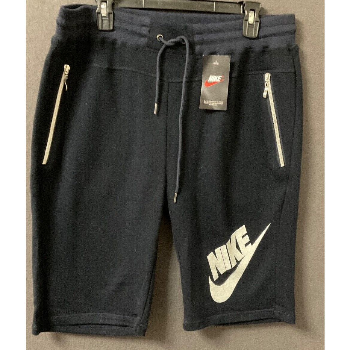 Nike Swoosh XL Black Fleece Sweat Shorts Style 724402 Men's Casual Athleisure