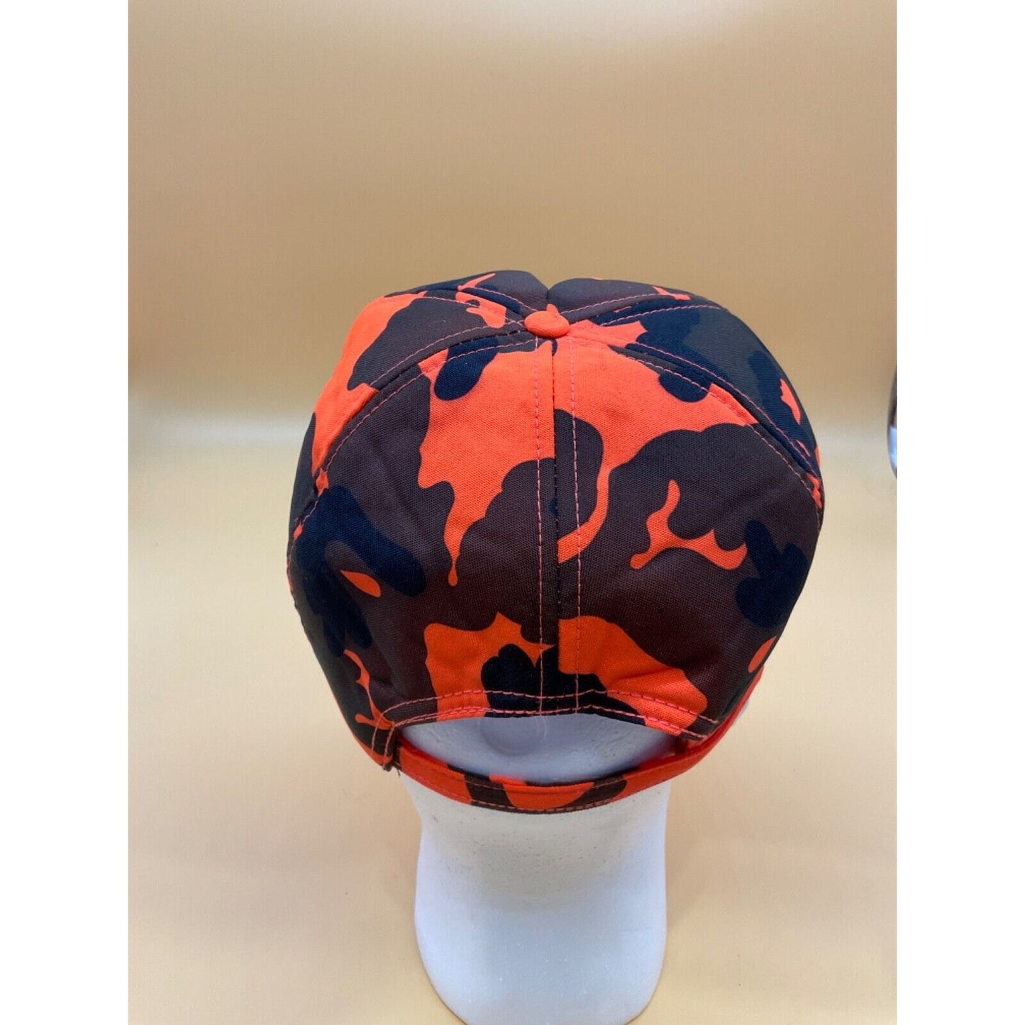 Winchester Camo Vintage 90's Baseball Hunting Hat Cap Adjustable Orange Camo