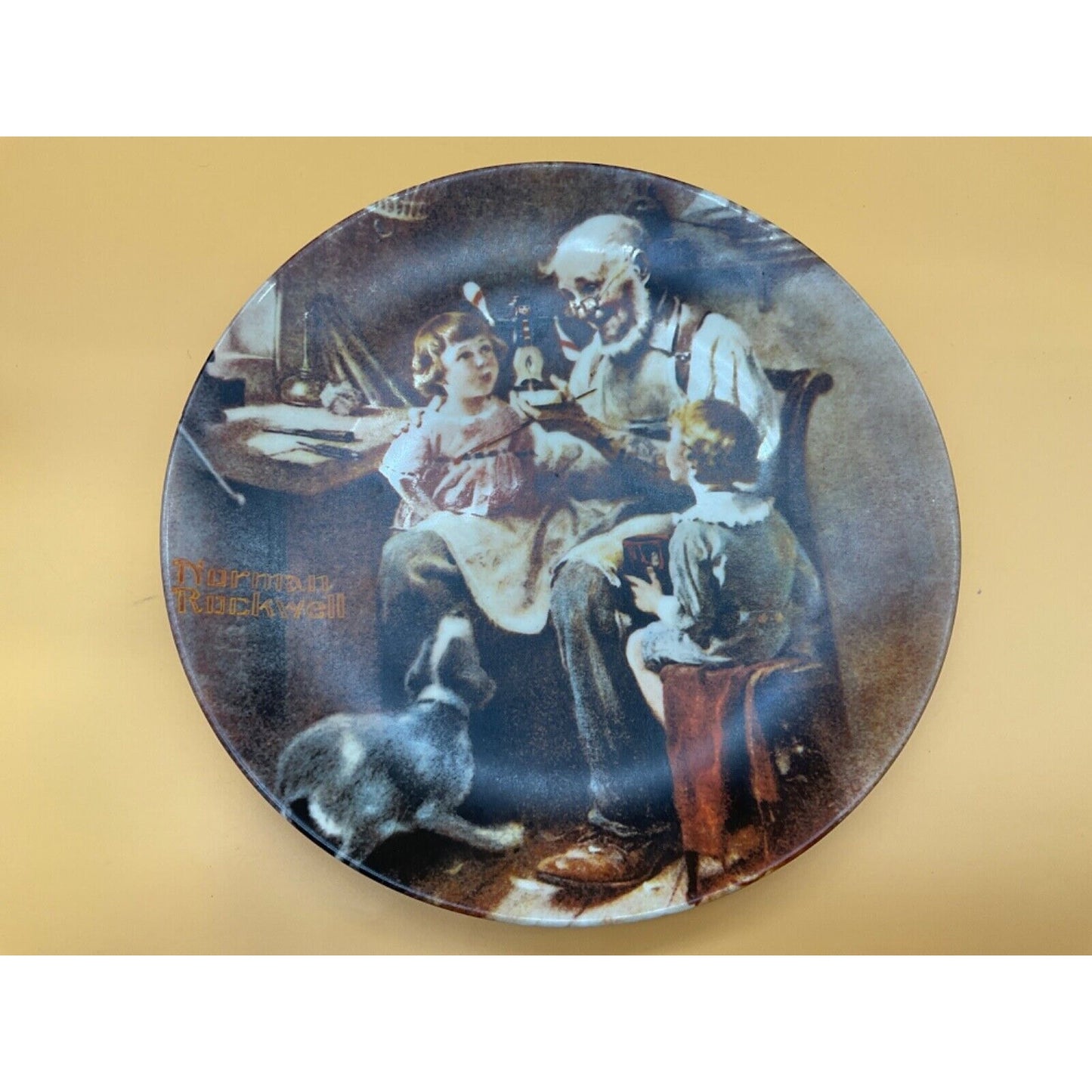 Norman Rockwell "The Toy Maker" Plate #18284A 1977 Limited Edition Knowles VTG