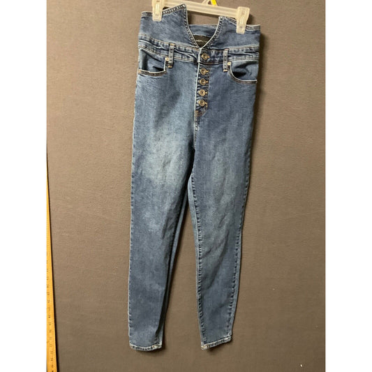 Kendall + Kylie Button-Up High Waist Denim Jeans, Size 26 NWOT