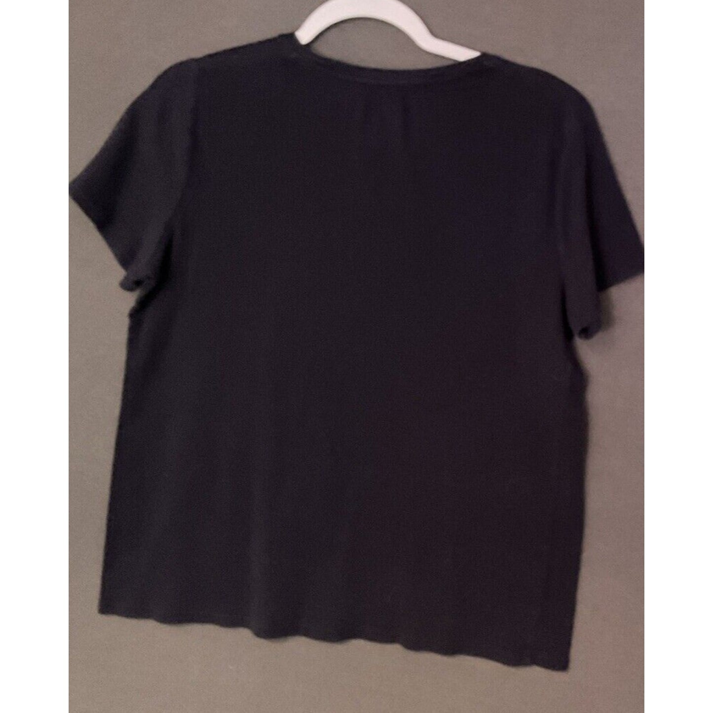 Croft & Barrow Classic Tee Lot 2 Black Purple Large Short Sleeve 100% Cotton