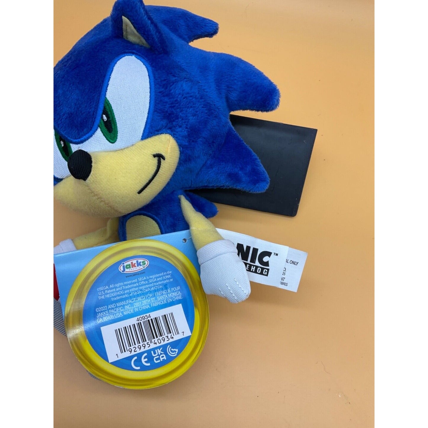 Sonic the Hedgehog 9-Inch Plush Jakks Pacific Sega 2022 NEW with Tag Collectible