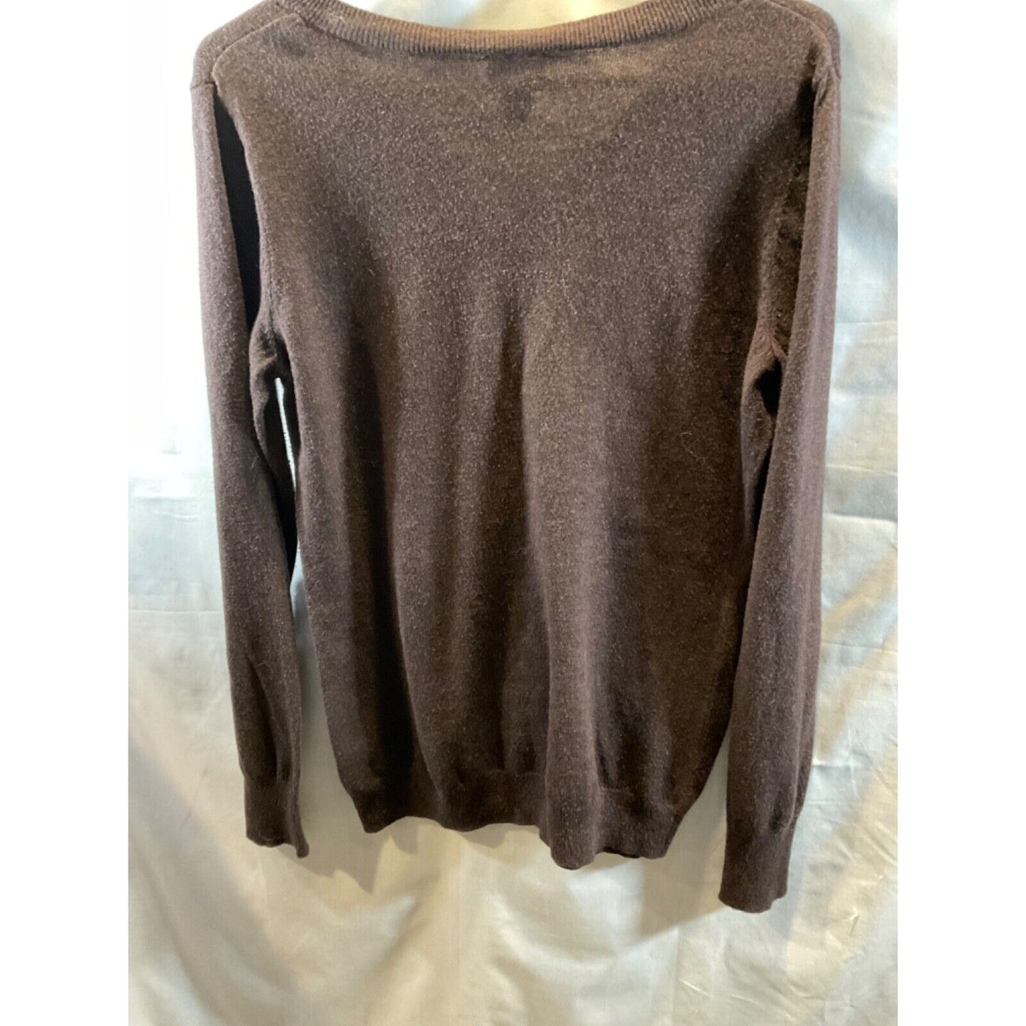 Worthington Women's Lightweight Knit Sweater Size L, Brown, Cotton Blend - FLAWS