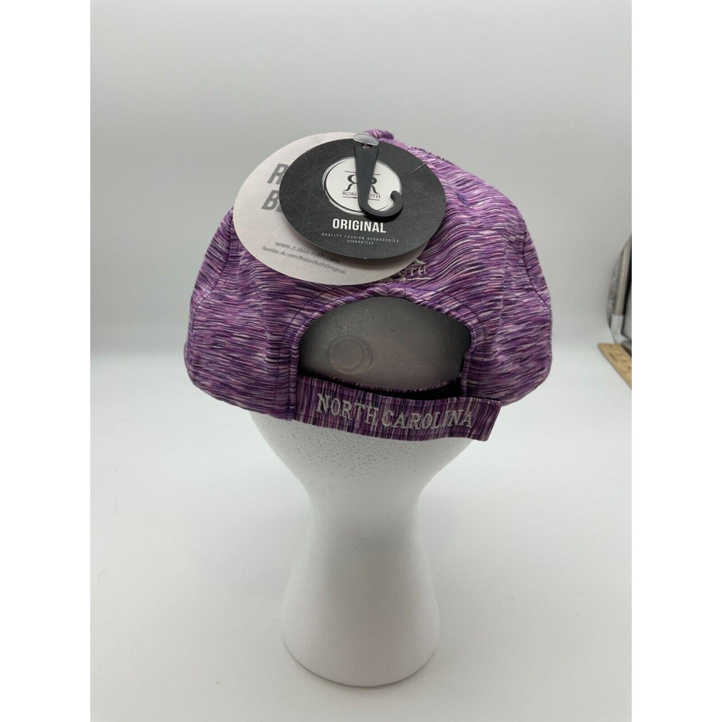 Robin Ruth Be Noticed North Carolina Women's Hat Cap Purple/White 100% Polyester