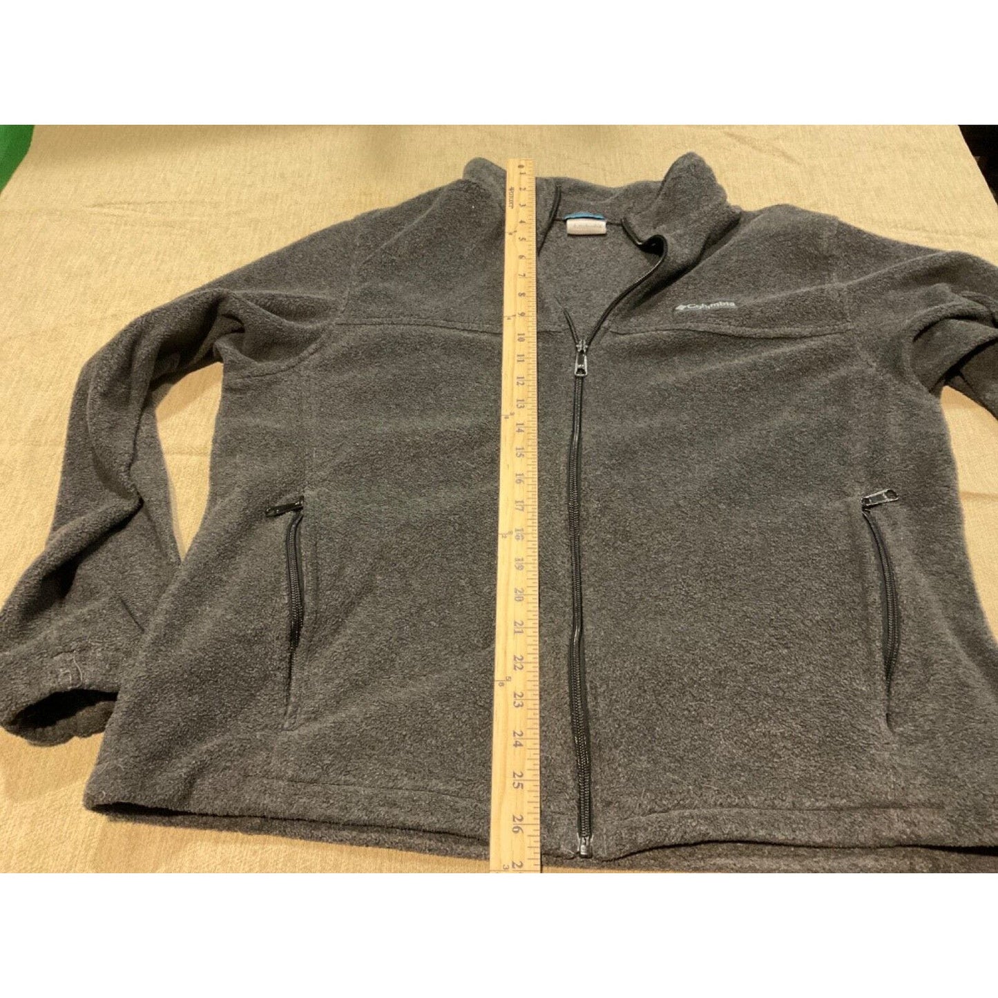 🧥 Columbia Sportswear Men's XL Charcoal Grey Full Zip Jacket | 2 inside pockets