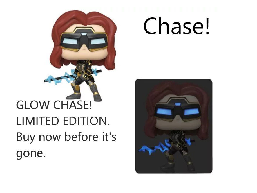 ~CHASE LIMITED ~ Marvel's Avengers Game Black Widow Pop! Vinyl Figure